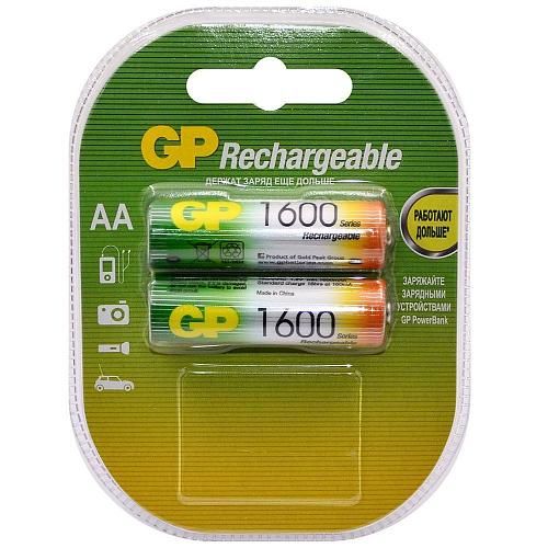 Аккумулятор GP AA HR6 1600mAh (блистер/2шт) купить оптом и в розницу онлайн