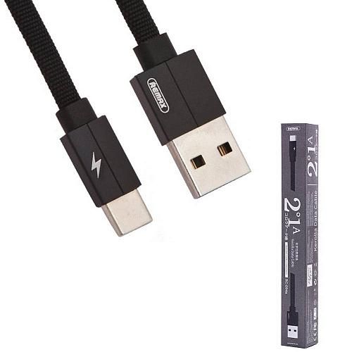 Кабель USB - TYPE-C REMAX Kerolla RC-094a черный (2м) /повреждена упаковка/