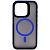 Чехол - накладка совместим с iPhone 14 Pro (6.1") "Mystery" с Magsafe пластик+силикон синий