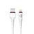 Кабель USB - Apple 8pin lightning YOLKKI Pro 04 белый (1м)