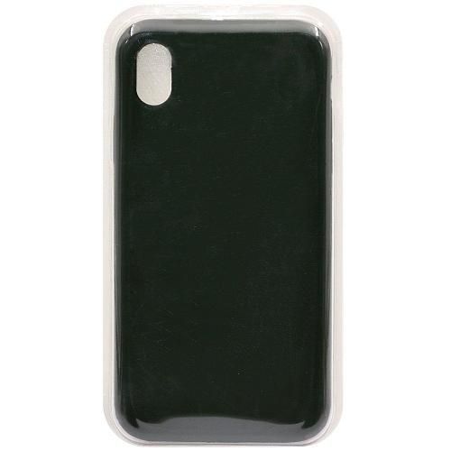 Чехол - накладка совместим с iPhone Xr "Soft Touch" темно-зеленый 52 /с логотипом/