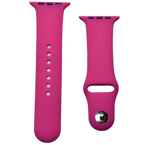 Ремешок совместим с Apple Watch (42/44/45/49 мм) силикон SM розовый 