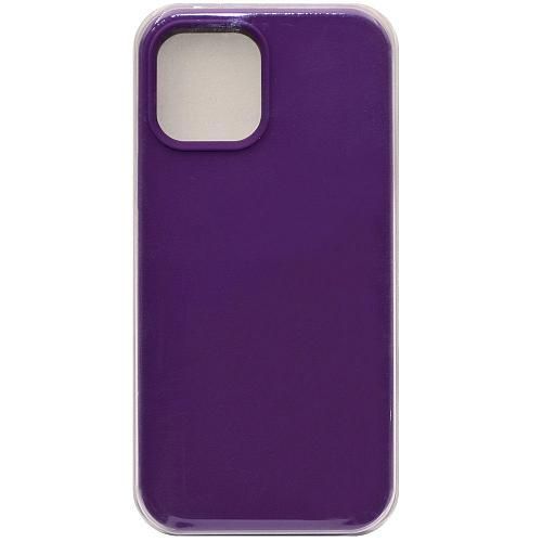 Чехол - накладка совместим с iPhone 12/12 Pro (6.1") "Soft Touch" темно-фиолетовый 30 /с логотипом/