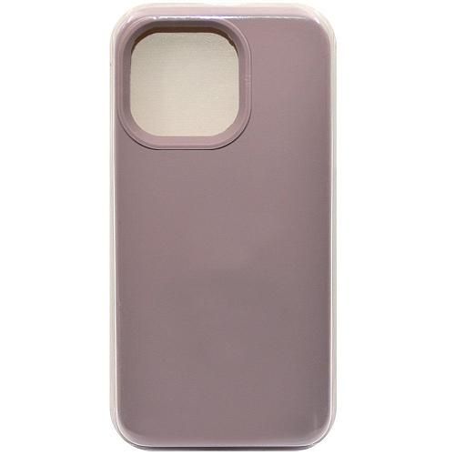Чехол - накладка совместим с iPhone 15 Pro "Soft Touch" серый 7 /с логотипом/