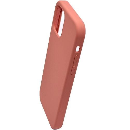 Чехол - накладка совместим с iPhone 12 (6.1") "Soft Touch" персиковый /без лого/