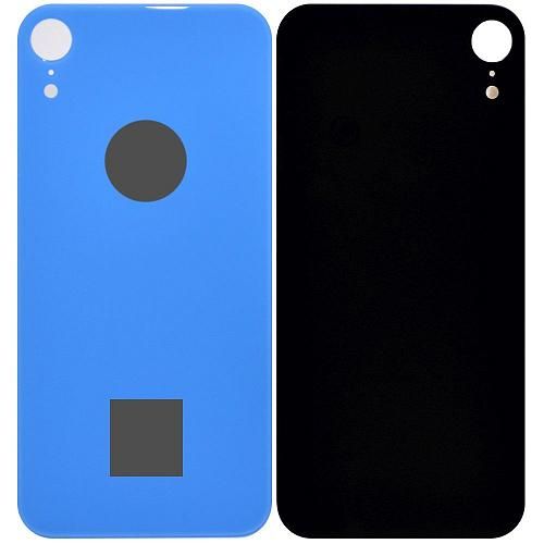 Стекло задней крышки совместим с iPhone Xr orig Factory синий /увеличенный вырез камеры/
