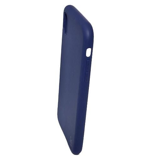 Чехол - накладка совместим с iPhone Xr YOLKKI Alma силикон матовый синий (1мм)