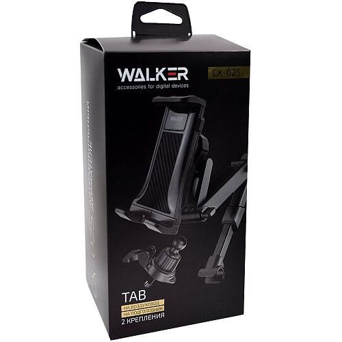 Автодержатель для планшета WALKER CX-025 TAB с 2 креплениями черный