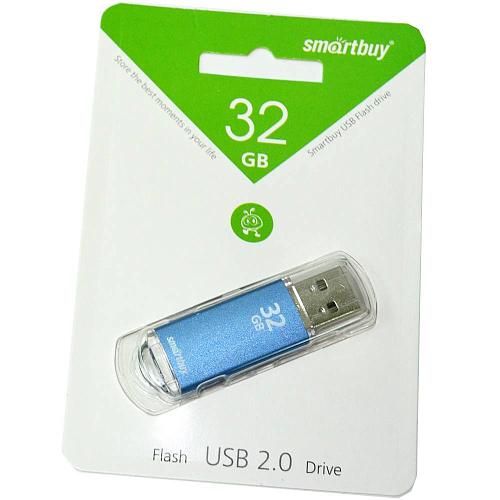 32GB USB 2.0 Flash Drive SmartBuy V-Cut синий (SB32GBVC-B)