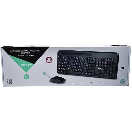 Набор беспроводной SMARTBUY 639391AG (клавиатура + мышь) черный