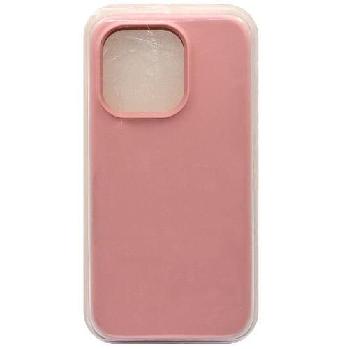 Чехол - накладка совместим с iPhone 14 Pro "Soft Touch" пыльно-розовый 12 /с логотипом/