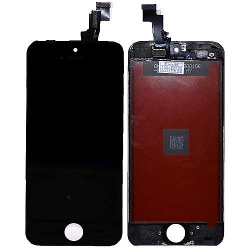 Дисплей совместим с iPhone 5C + тачскрин + рамка черный Shenchao