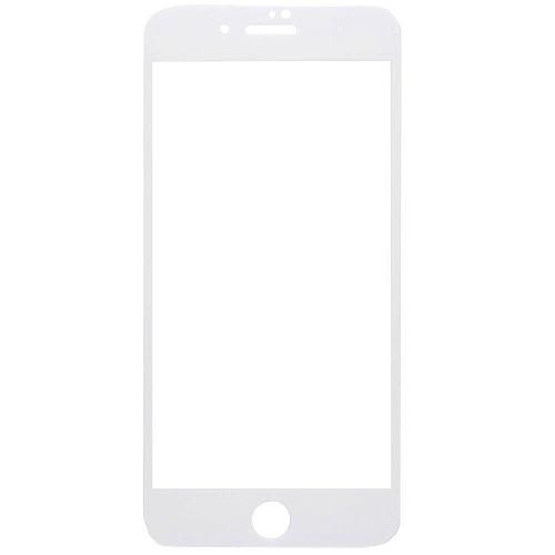 Защитное стекло совместим с iPhone 7 Plus/8 Plus YOLKKI Progress 2,5D с рамкой белое /ЁЛКИ/тех.пак.