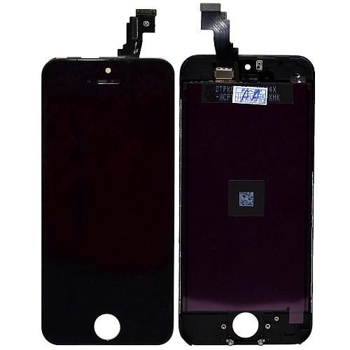 Дисплей совместим с iPhone 5C + тачскрин + рамка черный Shenchao AA