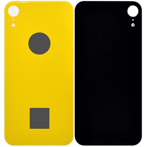 Стекло задней крышки совместим с iPhone Xr orig Factory желтый /увеличенный вырез камеры/