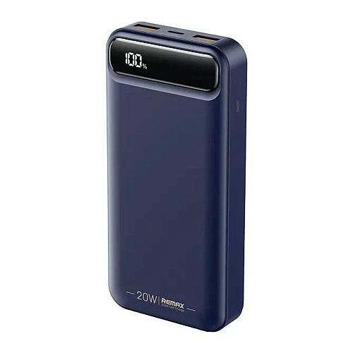 Аккумулятор внешний 10000mA REMAX Bole RPP-520 (2USB вых 3,0A/Micro USB, Type-C, QC 22.5W, PD 20W) синий