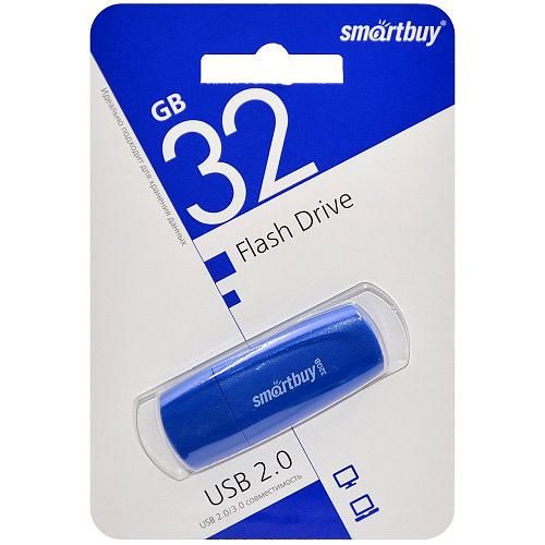 32GB USB 2.0 Flash Drive SmartBuy Scout синий (SB032GB2SCB)