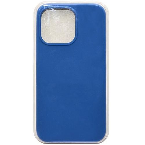 Чехол - накладка совместим с iPhone 13 Pro (6.1") "Soft Touch" синий 43 /с логотипом/