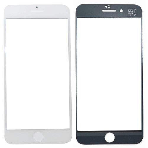 Стекло совместим с iPhone 8 Plus белый (олеофобное покрытие) 