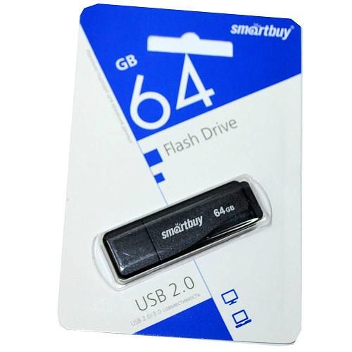 64GB USB 2.0 Flash Drive SmartBuy LM05 черный (SB64GBLM-K)
