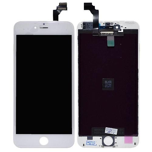 Дисплей совместим с iPhone 6 Plus + тачскрин + рамка белый Huaxing