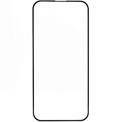 Защитное стекло совместим с iPhone 15 2,5D с рамкой черное /тех.пак/