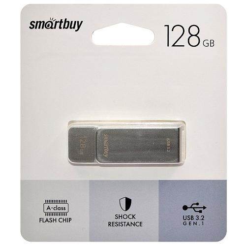 128GB USB 3.0/3.2 Gen.1 Flash Drive SmartBuy M1 серый (SB128GBCRW-Bl)