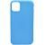 Чехол - накладка совместим с iPhone 11 (6.1") YOLKKI Alma силикон матовый голубой (1мм)