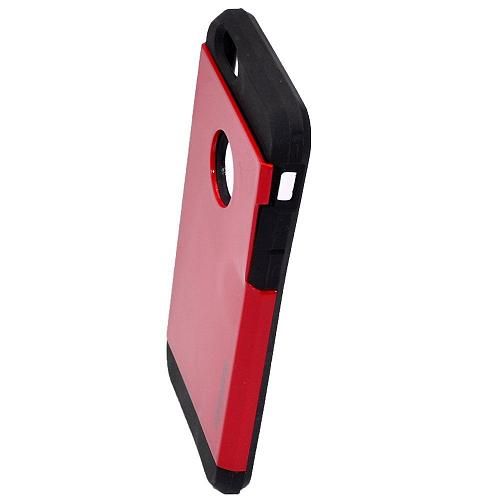 Чехол - накладка совместим с iPhone 6/6S ARMOR SLIM "С вырезом под логотип" пластик красный