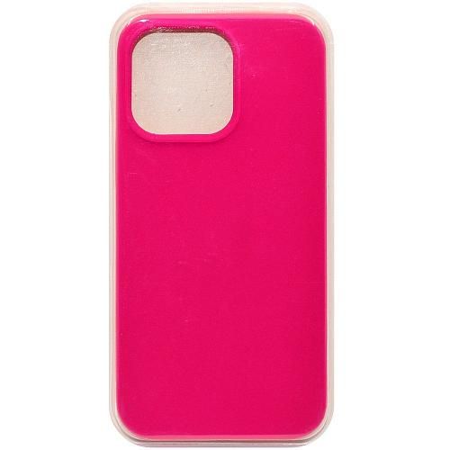 Чехол - накладка совместим с iPhone 13 Pro (6.1") "Soft Touch" ярко-розовый 65 /с логотипом/