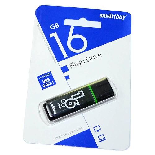 16GB USB 3.0 Flash Drive SmartBuy Glossy темно-серый (SB16GBGS-DG)