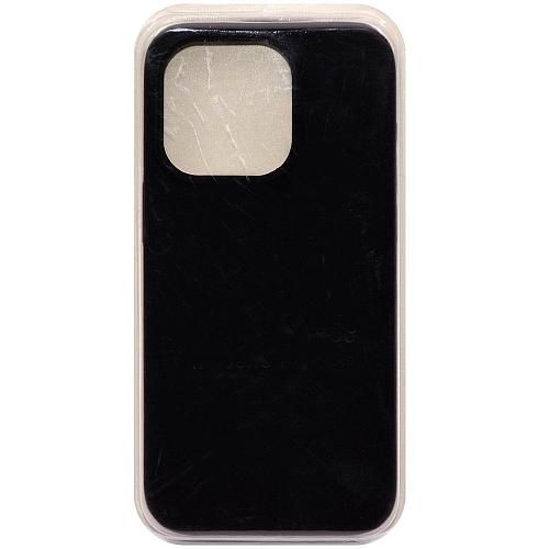 Чехол - накладка совместим с iPhone 14 Pro Max "Soft Touch" черный 18 /с логотипом/повреждена упаковка/