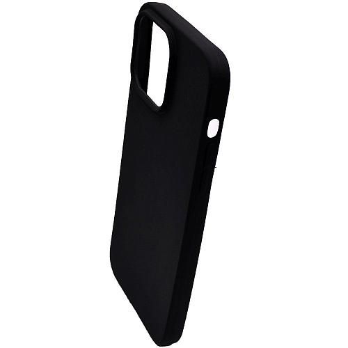 Чехол - накладка совместим с iPhone 14 Pro YOLKKI Alma силикон матовый черный (1мм)