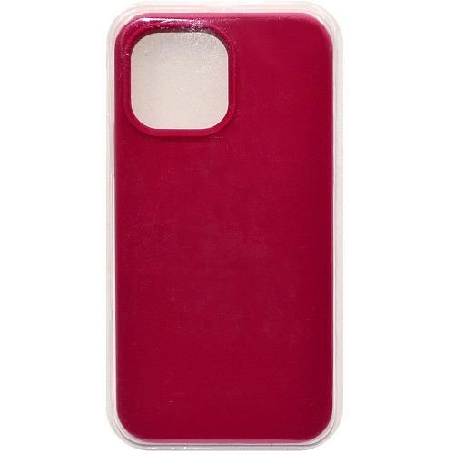 Чехол - накладка совместим с iPhone 12 Pro Max (6.5") "Soft Touch" малиновый 35 /с логотипом/