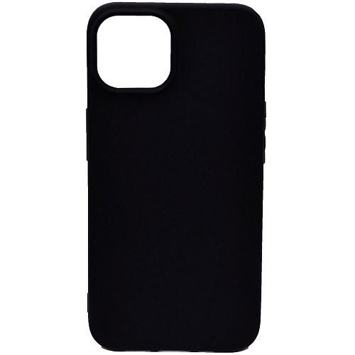 Чехол - накладка совместим с iPhone 14 Plus YOLKKI Alma силикон матовый черный (1мм)