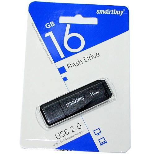 16GB USB 2.0 Flash Drive SmartBuy LM05 черный (SB16GBLM-K)