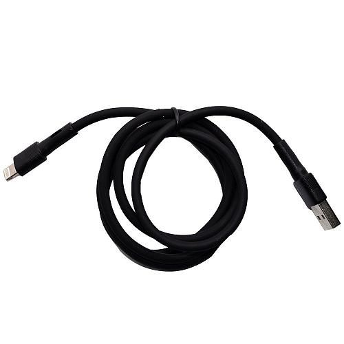 Кабель USB - Lightning 8-pin REMAX Leya RC-C093i черный (1м) /2,4A/