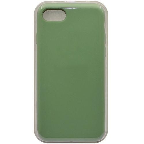 Чехол - накладка совместим с iPhone 7/8/SE "Soft Touch" пыльно-зеленый 1 /с логотипом/