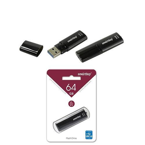 64GB USB 3.0 Flash Drive SmartBuy X-Cut черный (SB64GBXC-BL)