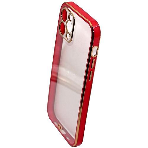 Чехол - накладка совместим с iPhone 12 Pro (6.1") "Swank" силикон красный