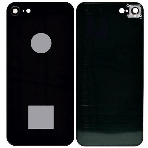 Стекло задней крышки совместим с iPhone 8 + стекло камеры High Quality черный