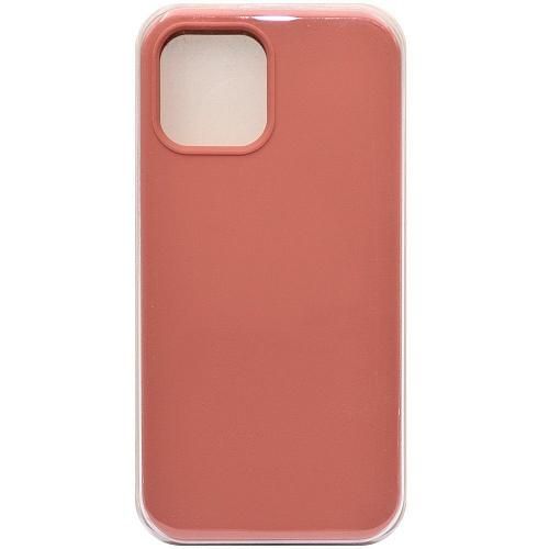 Чехол - накладка совместим с iPhone 12/12 Pro (6.1") "Soft Touch" светло-персиковый 27 /с логотипом/