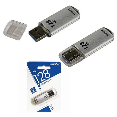 128GB USB 3.0 Flash Drive SmartBuy V-Cut серебро (SB128GBVC-S3)