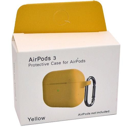 Чехол для AirP 3 силикон с карабином желтый