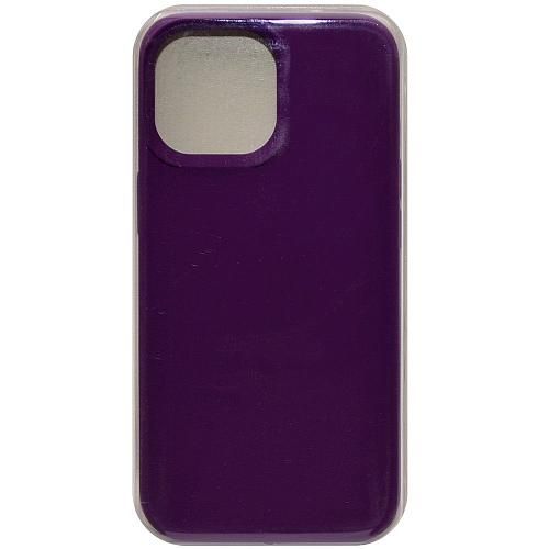 Чехол - накладка совместим с iPhone 15 Pro Max "Soft Touch" темно-фиолетовый 30 /с логотипом/