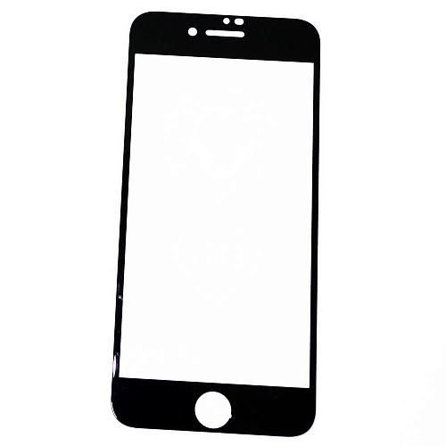 Защитное стекло совместим с iPhone 7/8 2,5D с рамкой черное /тех.пак./