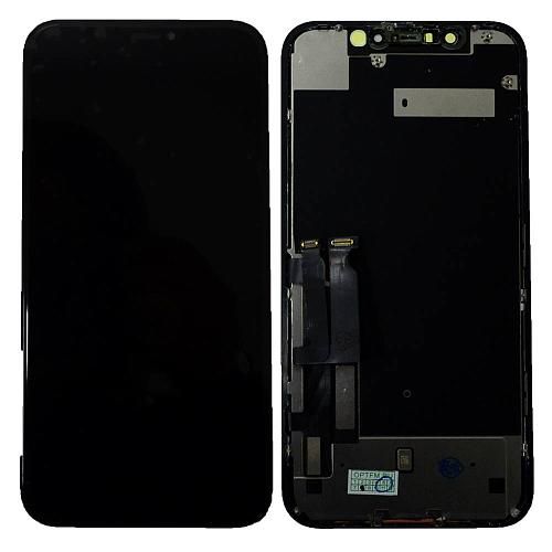 Дисплей совместим с iPhone Xr + тачскрин + рамка черный orig Used Toshiba C11