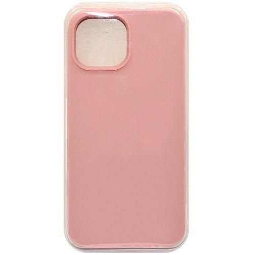 Чехол - накладка совместим с iPhone 14 (6.1") "Soft Touch" пыльно-розовый 12 /с логотипом/