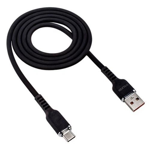 Кабель USB - TYPE-C WALKER C795 черный (1м) /3,3А/