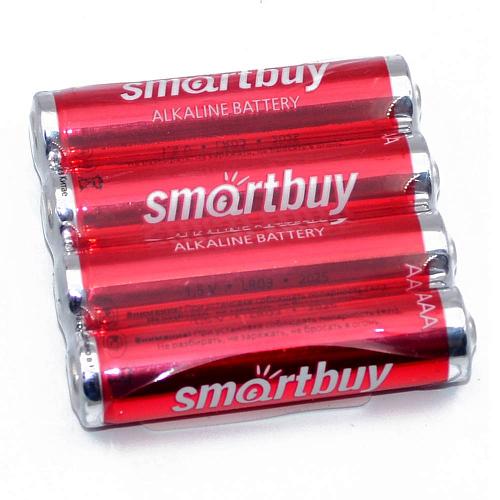 Батарейка AAA LR03 алкалиновая SmartBuy (в пленке/4шт)